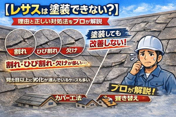 府中市 屋根塗装 レサス塗装できない