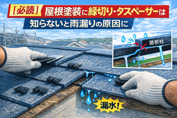 府中市 屋根工事 タスペーサー 雨漏り