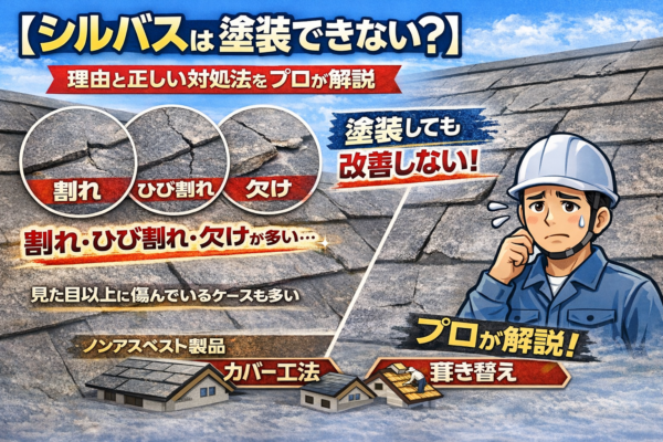 府中市 屋根塗装 塗装できないシルバス