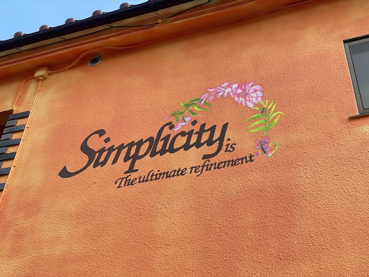 府中市　店舗塗装　壁画　　　店舗内装　エイジング