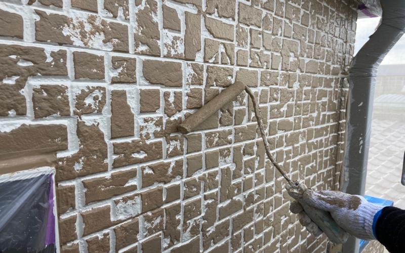 府中市　外壁塗装　ダブルトーン塗装　おしゃれ塗装　