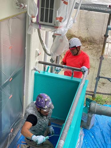 府中市にて外壁塗装